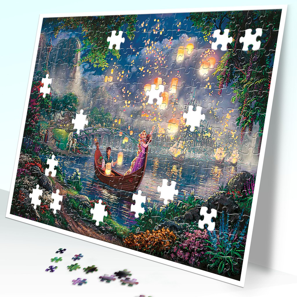 Tranh xếp hình Jigsaw Puzzle giải tỏa stress Tia Sáng 247 mảnh - ĐÊM HOA ĐĂNG - MSP: 247-066