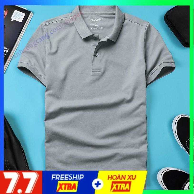 Áo thun nam POLO trơn vải cá sấu cotton cao cấp ngắn tay cực sang trọng