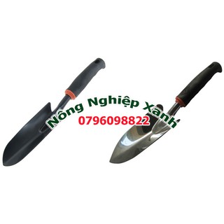 Xẻng sắt sơn đen- xẻng inox trồng cây (xẻng làm vườn) loại lớn