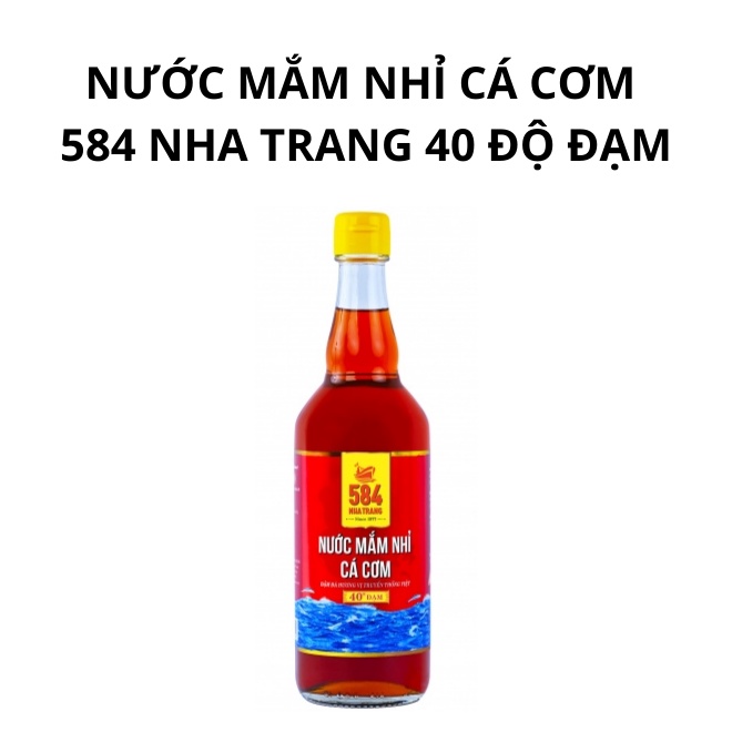 Hộp 2 Chai Nước Mắm Nhỉ Cá Cơm 584 Nha Trang 40 Độ Đạm