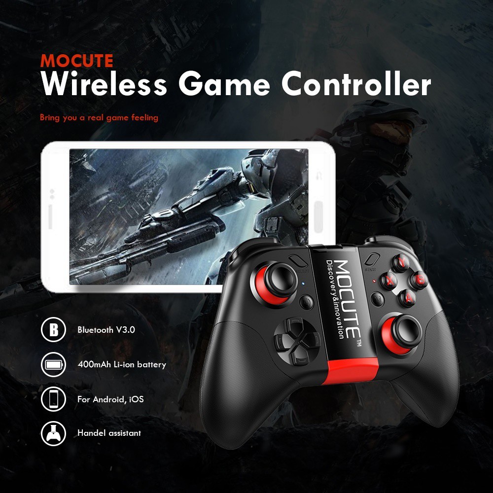 Tay cầm điều khiển MOCUTE kết nối bluetooth chơi game dành cho iPhone Android