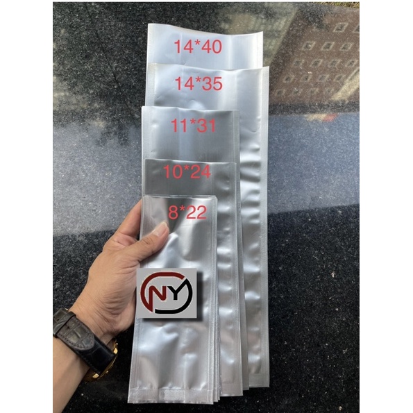 Túi 4 cạnh bạc, 2 biên bạc, đựng trà, cafe, bột...Link 500gr vá 1kg/size