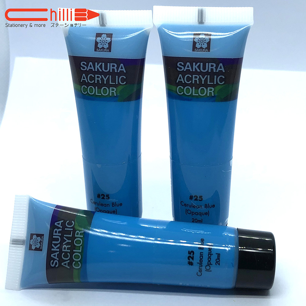 Sakura - Màu Acrylic 20ml - Xanh dương Cerulean