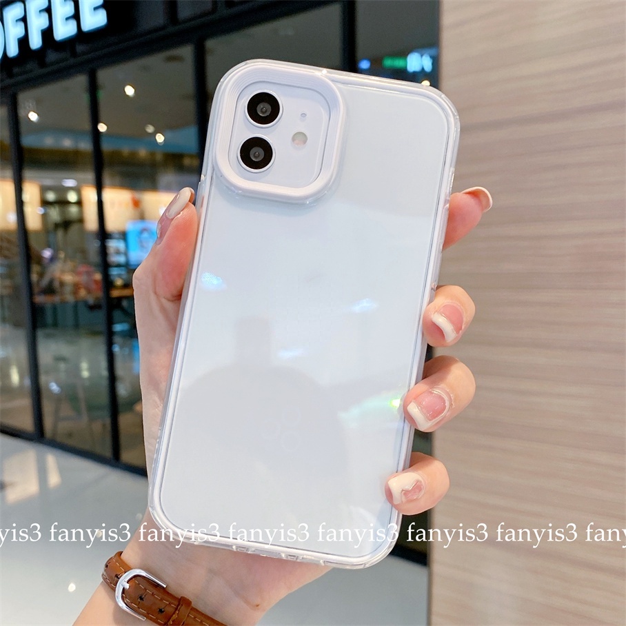 Ốp Điện Thoại Mềm Trong Suốt Chống Sốc 3 Trong 1 Cho iPhone 14 13 12 11 Pro Max XS Max XR X XS 8 7 Plus SE 2020
