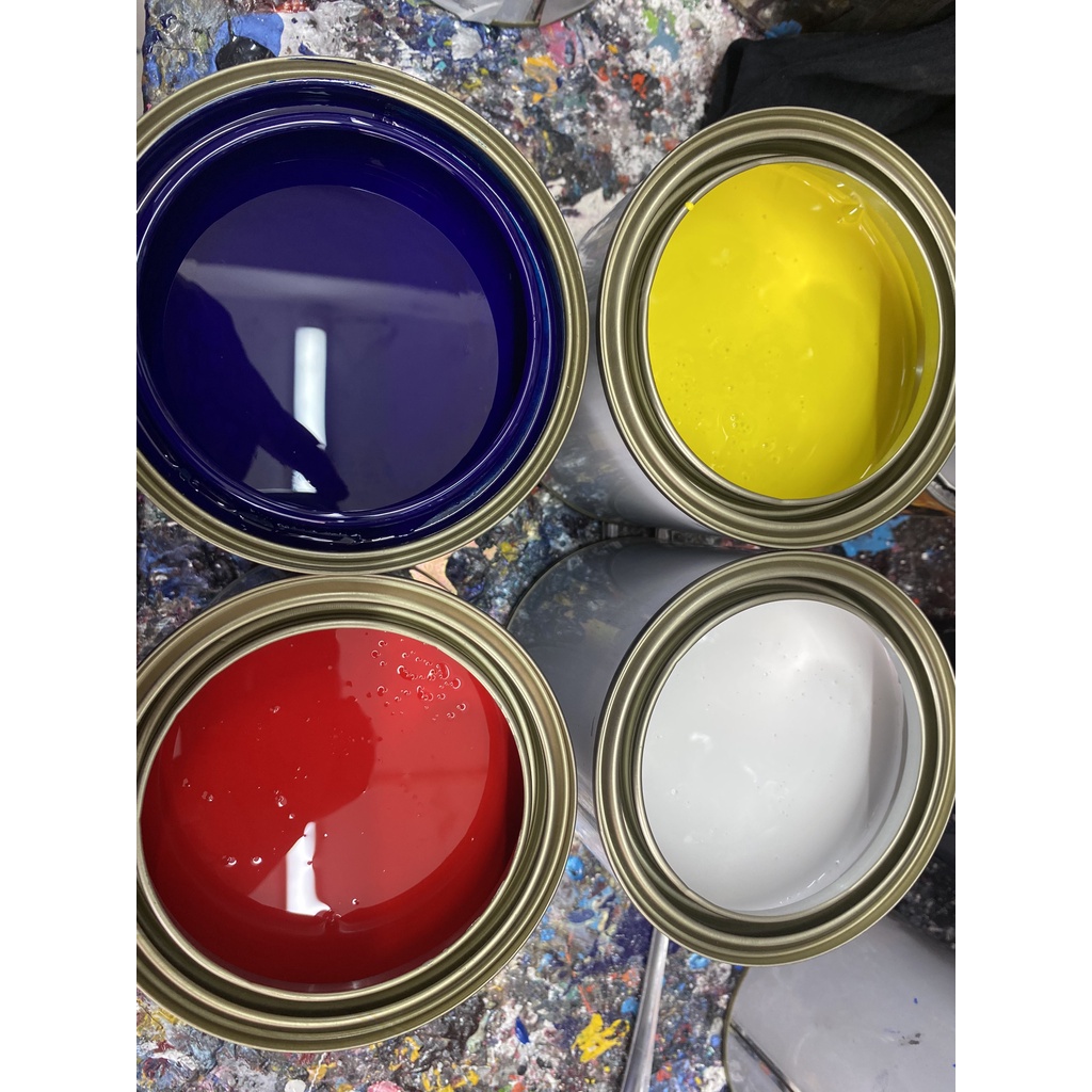 Sơn Màu Cơ bản 1K (Sơn Oto, Xe Máy) Lon 1Kg