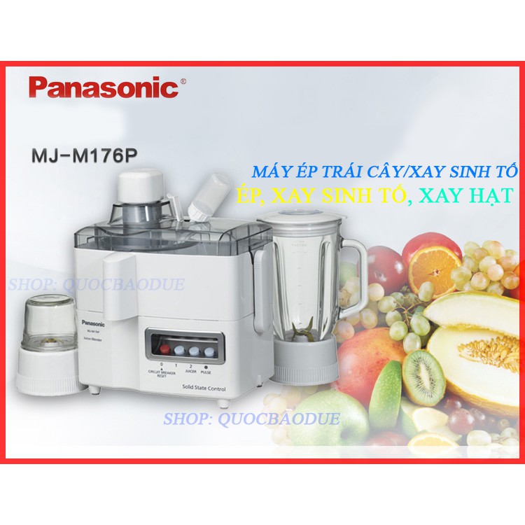 - RON SU Máy ép trái cây Panasonic MJ-M176PWRA MJ-M176P MJ-W176P CHÍNH HÃNG SẢN XUẤT
