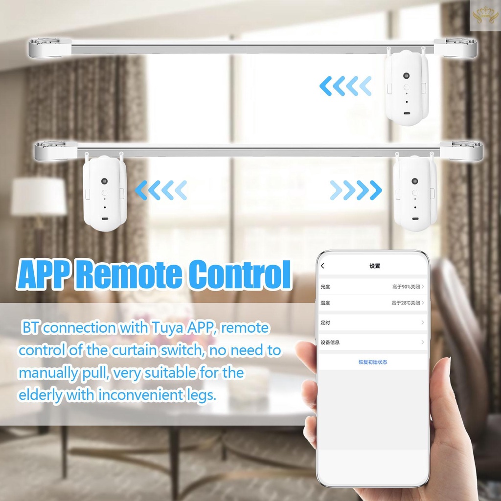 1 Bộ Rèm Có Công Tắc Điều Khiển Bằng Giọng Nói Thông Minh Tương Thích Với Alexa Google Home