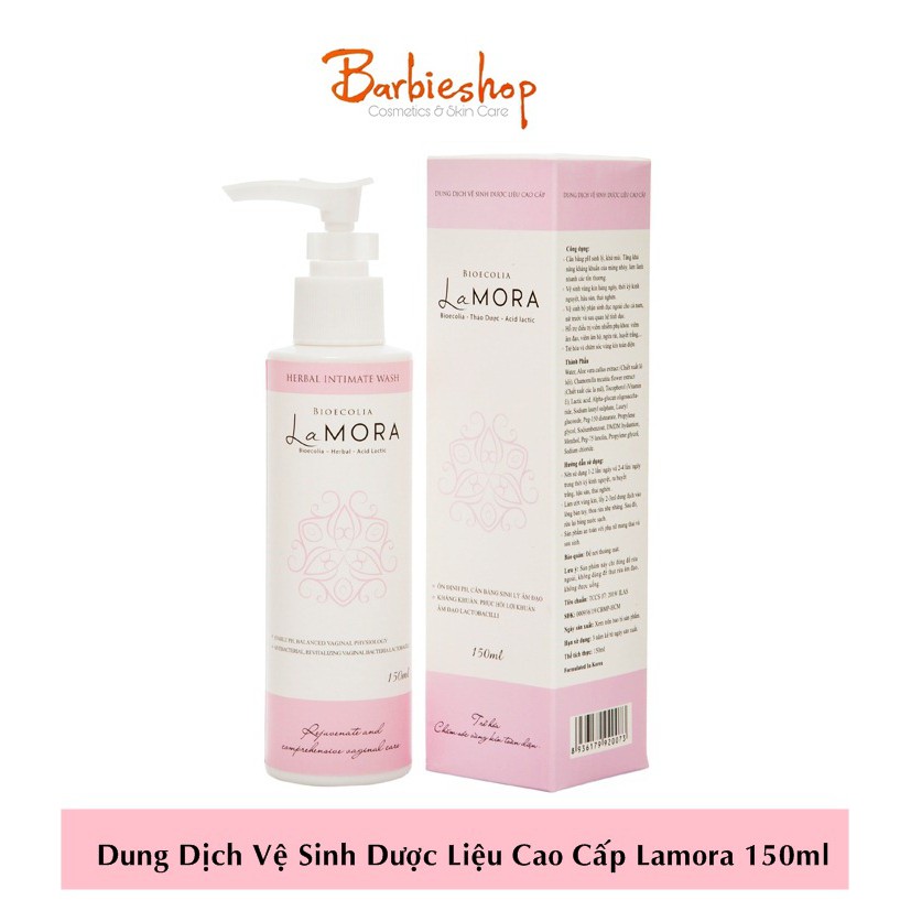 DUNG DỊCH VỆ SINH PHỤ NỮ DƯỢC LIỆU LAMORA 150ML