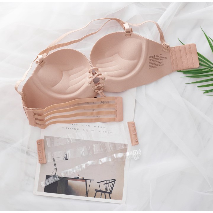 Áo lót ngực nữ váy cưới dây trong dây rút nhiều kiểu cao cấp, thiết kế đơn giản, trẻ trung (MS 04079) Anna Shop