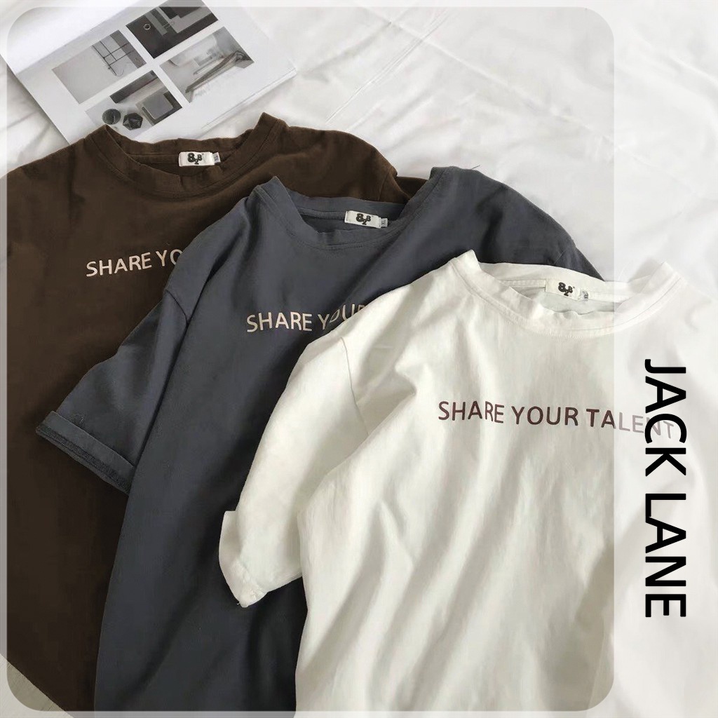 ◄┇☄Áo phông Oversize Talent, JACKLANE, thun cộc tay unisex Jack Lane