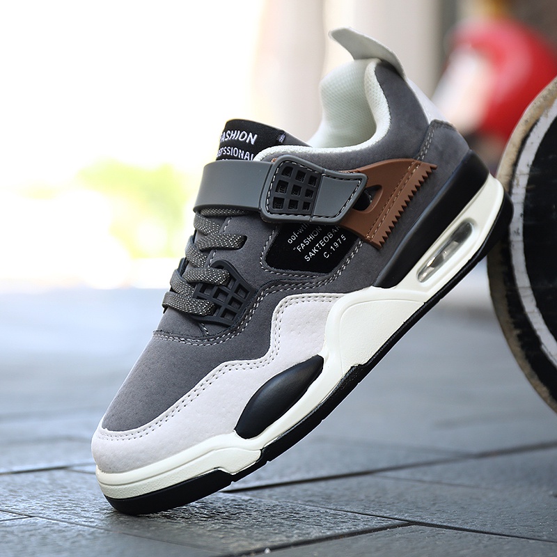 Giày Thể Thao Da Không Thấm Nước Có Đệm Khí 4 Màu Thời Trang Cho Nam Và Nữ size 28-39