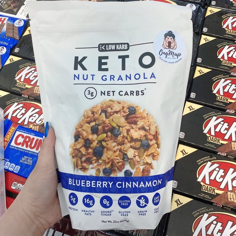 KETO NUT GRANOLA - BLUEBERRY CINNAMON