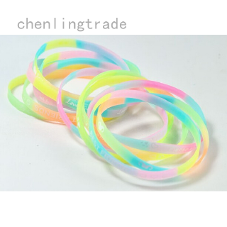 Vòng Đeo Tay Silicone Dạ Quang In Chữ Tiếng Anh Độc Đáo