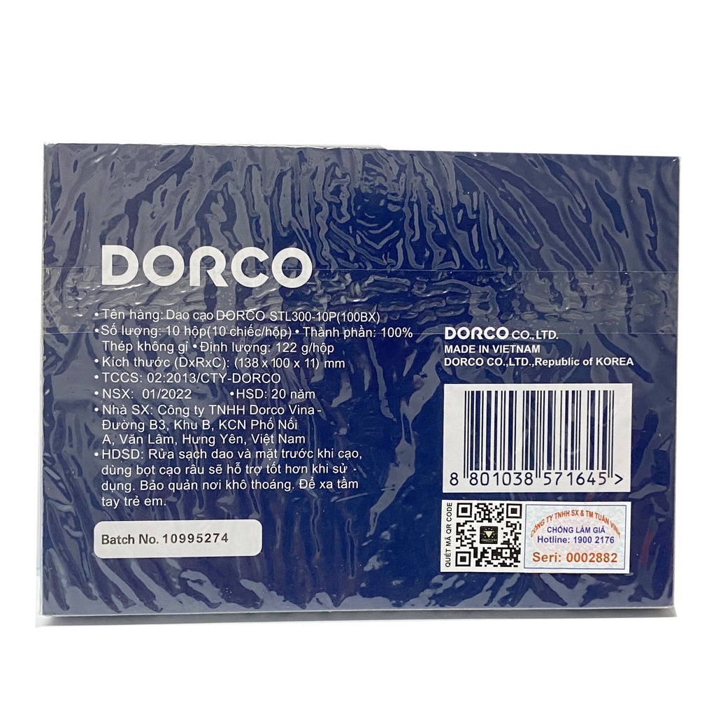 10 Lưỡi Dao Cạo Râu Lưỡi Lam Gillette Dorco Tian Croma