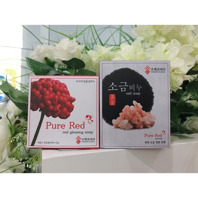 Xà bông tắm hồng sâm Pure Red- Red Ginseng Scrub Soap