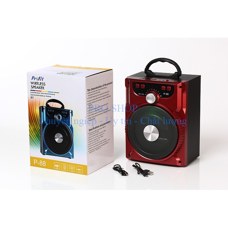 Loa karaoke Bluetooth P88 P89 kèm micro có dây