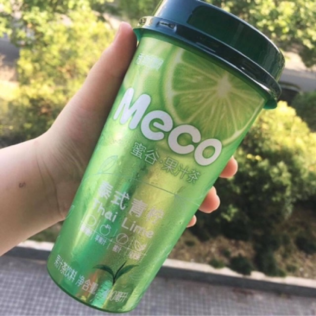 Hồng trà tiệt trùng trái cây  uống liền Meco Chanh Thái