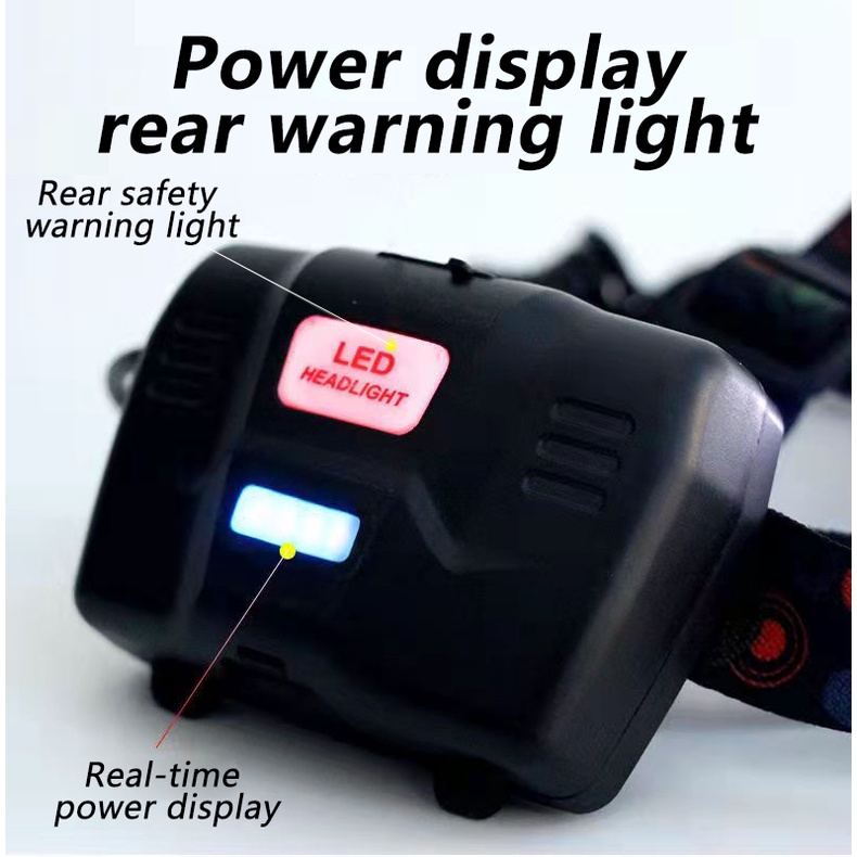 Đèn Pin Đeo Đầu Quad Core LED P90 90000 Lumen Siêu Sáng Chống Thấm Nước IPX5 Loại Lớn Có Chức Năng Đầu Ra Dành Cho Người Lớn