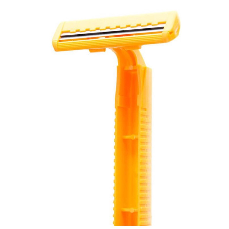Vỉ 12 bộ cây cạo râu du lịch Dorco Hàn Quốc cán vàng, lưỡi kép (có kèm lưỡi)