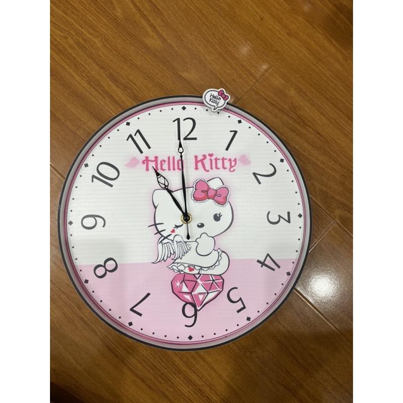 ĐỒNG HỒ trang trí cho bé gái - mẫu Hello Kitty kim cương hồng - 30 cm