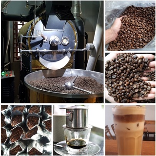 Cà phê bột Robusta ĐẬM KAFE - Nguyên chất rang mộc 500g