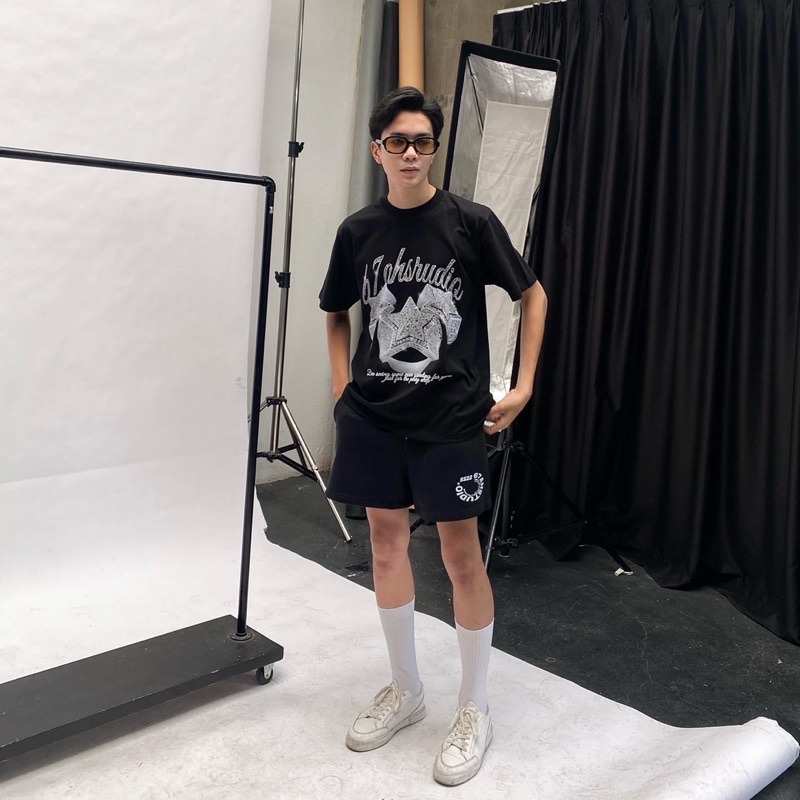 Quần short logo tròn SS22 67ahstudio