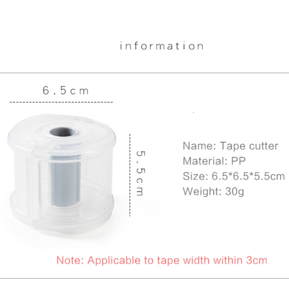 Dụng Cụ Cắt Băng Keo Mini Bằng Nhựa Trong Suốt Tiện Dụng