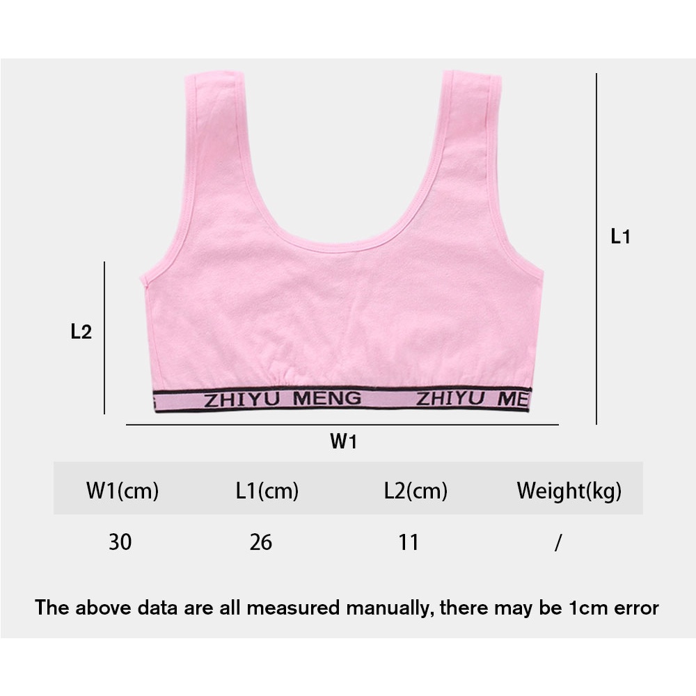 Áo Ngực Thể Thao Không Gọng Bằng Cotton Dành Cho Bé Gái Tuổi Teen