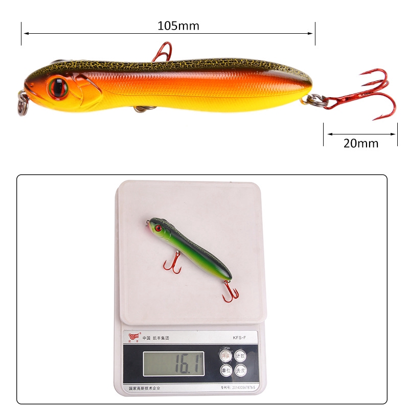 Mồi Câu Cá Giả Hình Cá 3D 10cm / 15.6g