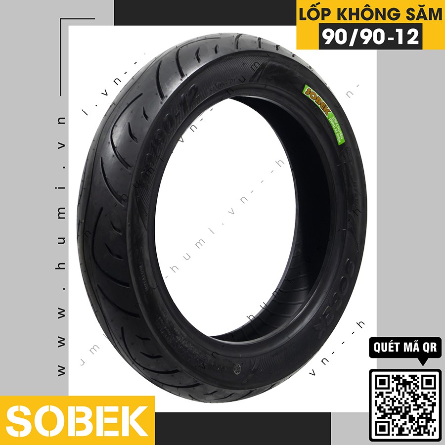 Lốp Không Săm 90.90-12 Sobek cao Su Tổng Hợp [GIÁ SIÊU RẺ]