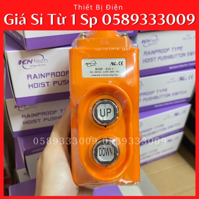 Công tắc KOB-213 chống bụi, COB 213 kín nước đảo chiều trực tiếp điều khiển động cơ điện, máy tời nâng hạ KYE Ken Yong