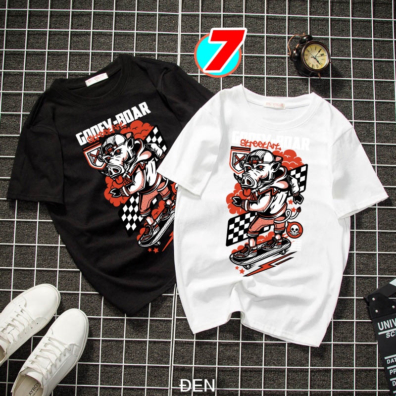 Áo thun Unisex tay ngắn in 3d 🔥GIÁ SỐC🔥 chất cotton - Mẫu Cùng nhau chinh phục mục tiêu BST-AW | BigBuy360 - bigbuy360.vn