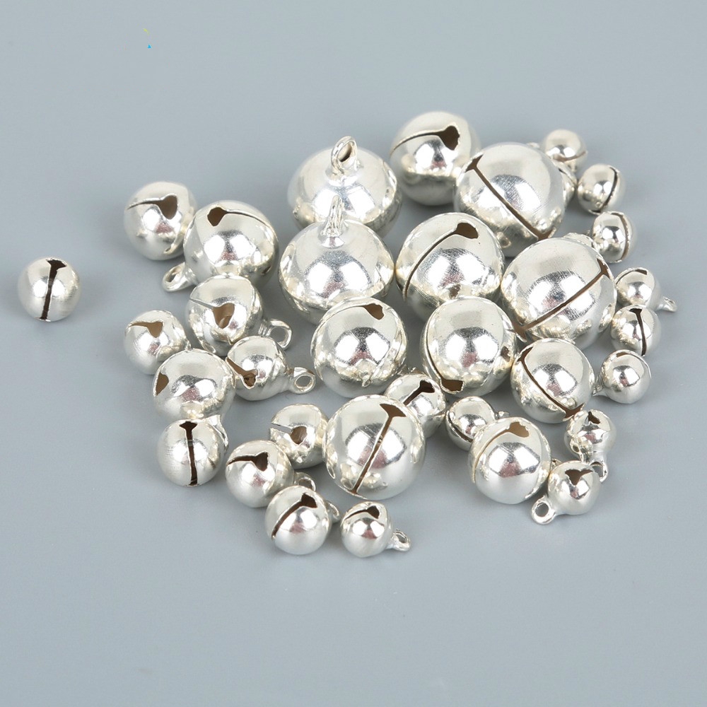 Set 20-100 Chuông Nhỏ Bằng Đồng 6 / 8 / 10 / 12 / 14mm Nhiều Màu Sắc Dùng Làm Trang Sức Thủ Công