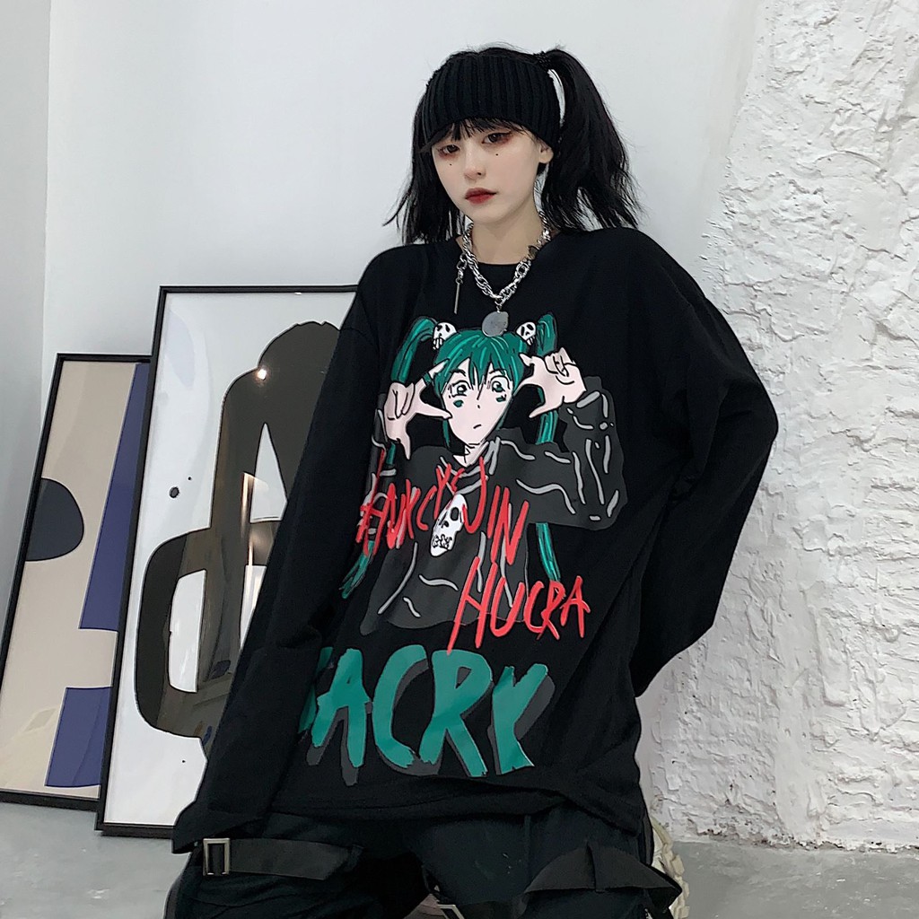 Áo thun tay dài form rộng NEKO.SG, Áo thun Streetwear SWT04