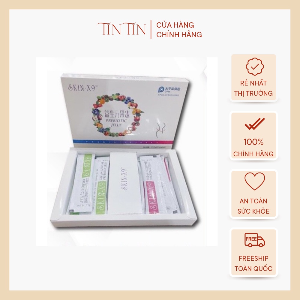Thạch Giảm Cân Thải Mỡ Skin X9 Trang Nemo - Hộp 10 Gói