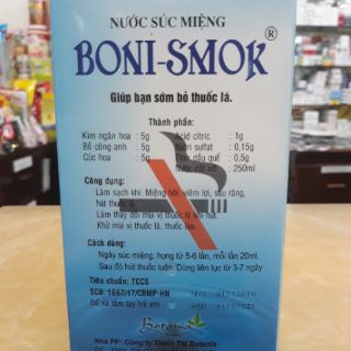 NƯỚC SÚC MIỆNG BONI SMOK