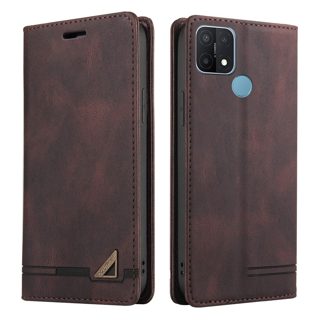 Case for Oppo A15 / A15S 008 Bao da điện thoại có ngăn đựng thẻ cao cấp cho