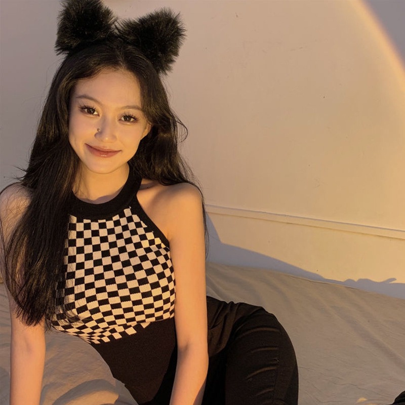 Áo croptop dệt kim không tay trọng lượng nhẹ gợi cảm cho nữ
 | BigBuy360 - bigbuy360.vn