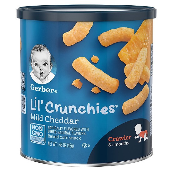 Bánh ăn dặm vị phô mai Gerber Lil'Crunchies của Mỹ 42g