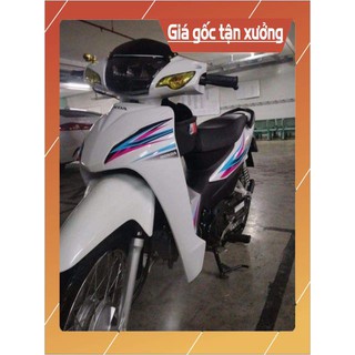 Ten rời xe wave 2017 dán xe trắng
