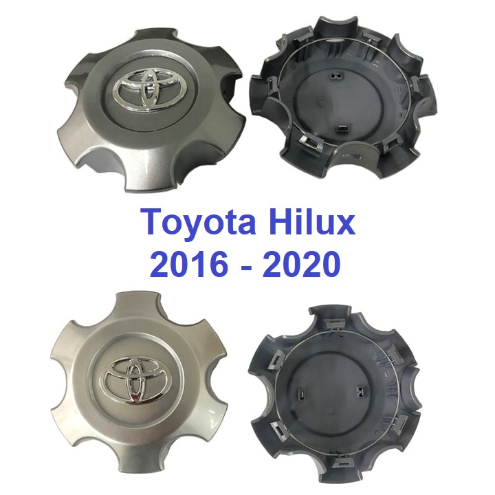 Logo chụp mâm, ốp lazang bánh sau xe ô tô Toyota Hilux đời từ 2016 - 2021, mã hàng TY-290