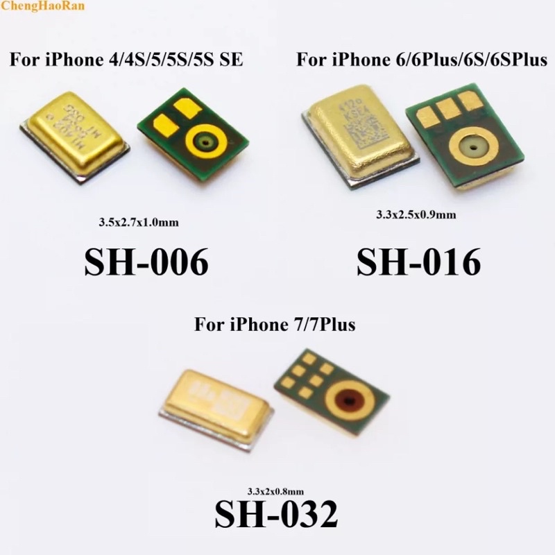 Mic Thay Thế Cho Các Dòng Máy 4 5 5S 6 6S 6 Plus 6S Plus 7 7 Plus 8 8 Plus X Xsmax Zin New Nguyên Vỉ