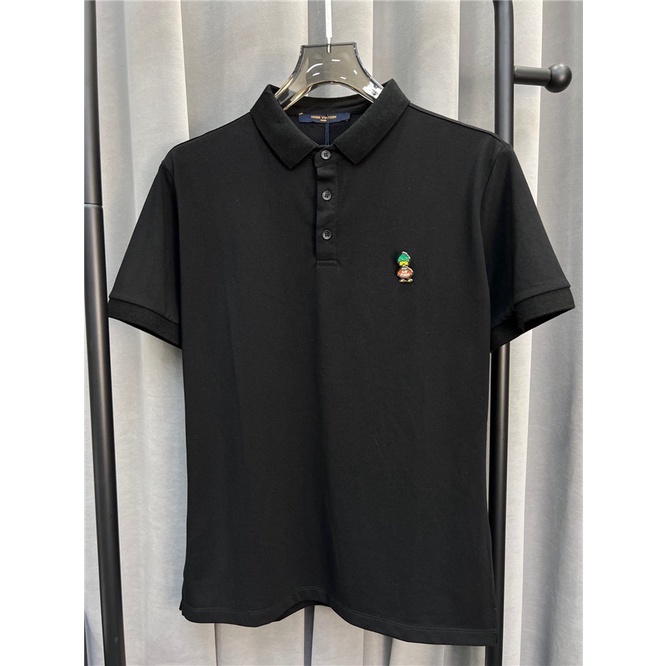 Áo Thun polo In logo Vịt Kim Loại L0uis Vu1tt 2022 S-4XL Thời Trang Mùa Hè Năng Động