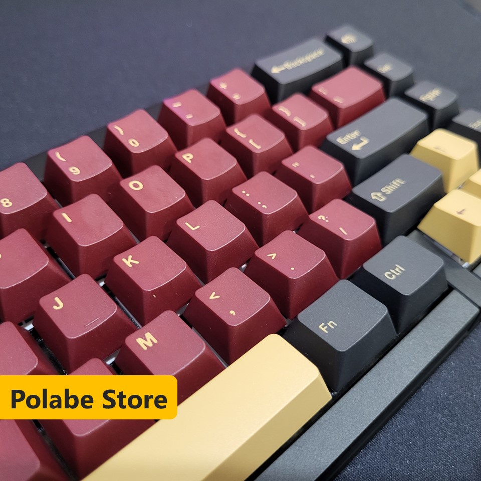 Keycap Red Samurai Cherry Double Shot, keycap Cherry bàn phím cơ nhiều nút cân nhiều layout - Polabe Store