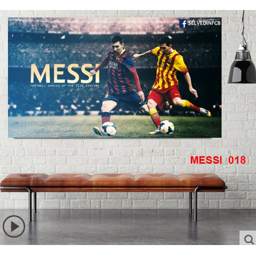 Poster decal dán tường cầu thủ Messi