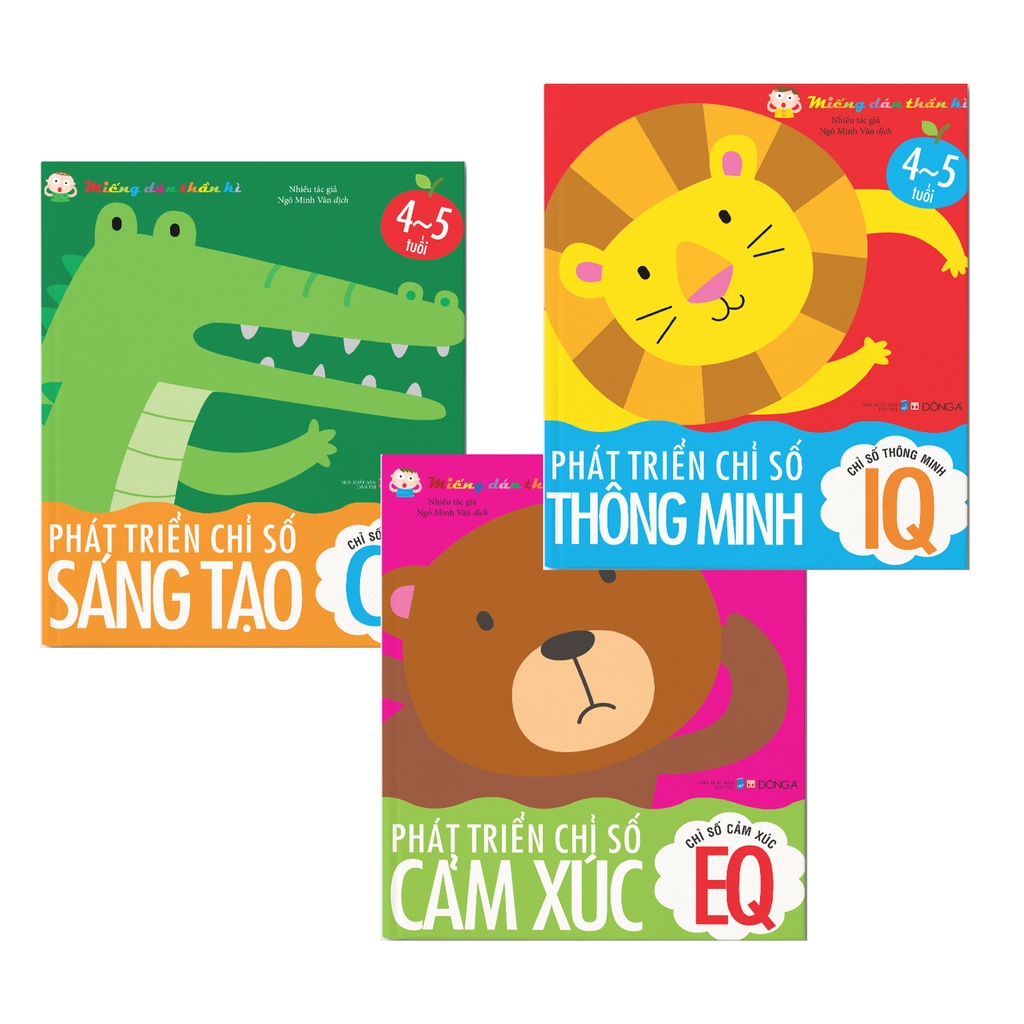 Bộ Sách Miếng Dán Thần Kì - Phát Triển Chỉ Số IQ - CQ - EQ Cho Trẻ Từ 2-5 Tuổi - Tái bản 2022 (Cuốn Lẻ)