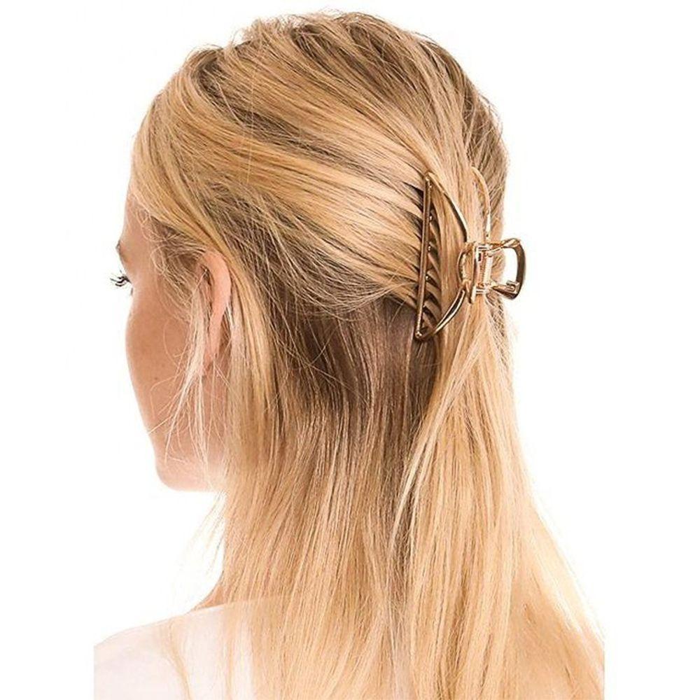 Kẹp Càng Cua Kim Loại Đơn Giản Thời Trang Cho Nữ