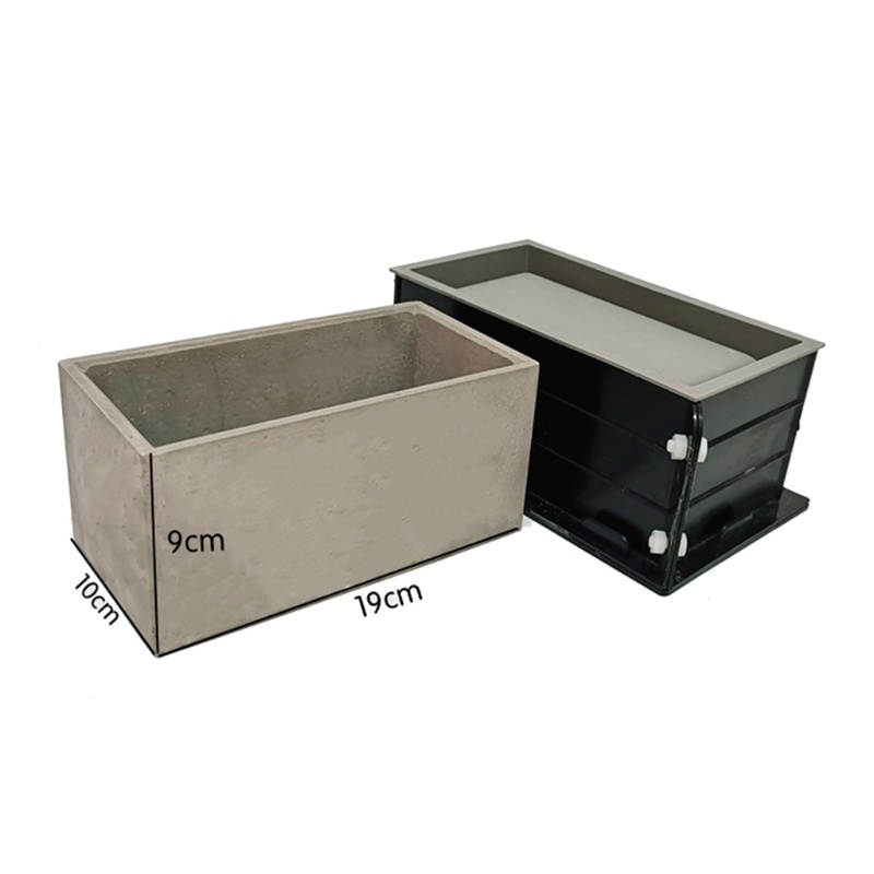 Khuôn Silicone Làm Chậu Cây Mọng Nước Hình Chữ Nhật Tiện Dụng