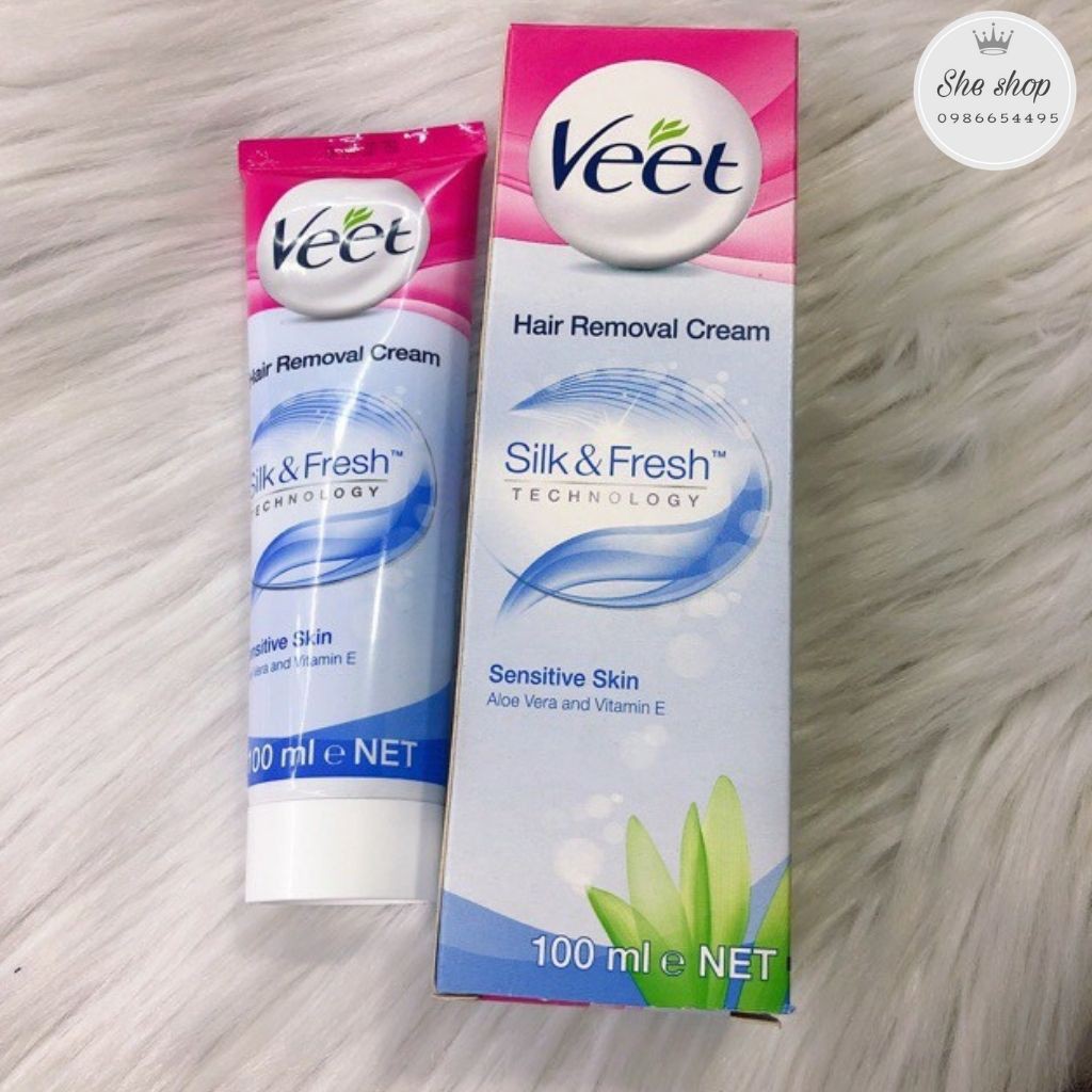 Kem Tẩy Lông Veet Pháp 100ml - Triệt Lông Sau 3 Phút[ Chuẩn Chính Hãng ]