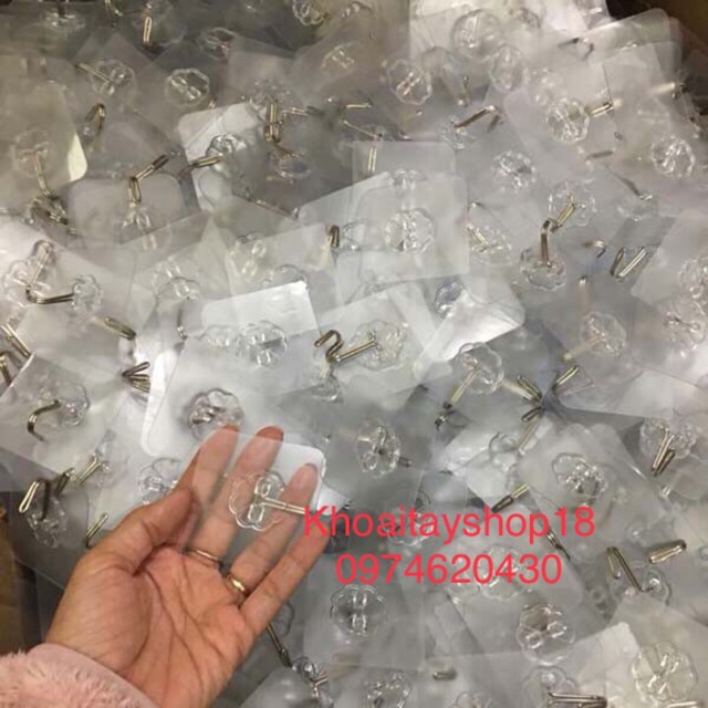 COMBO 5 Móc dán tường siêu dính chịu lực tới 10 kg đa năng cao cấp